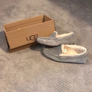 Grey moccasins